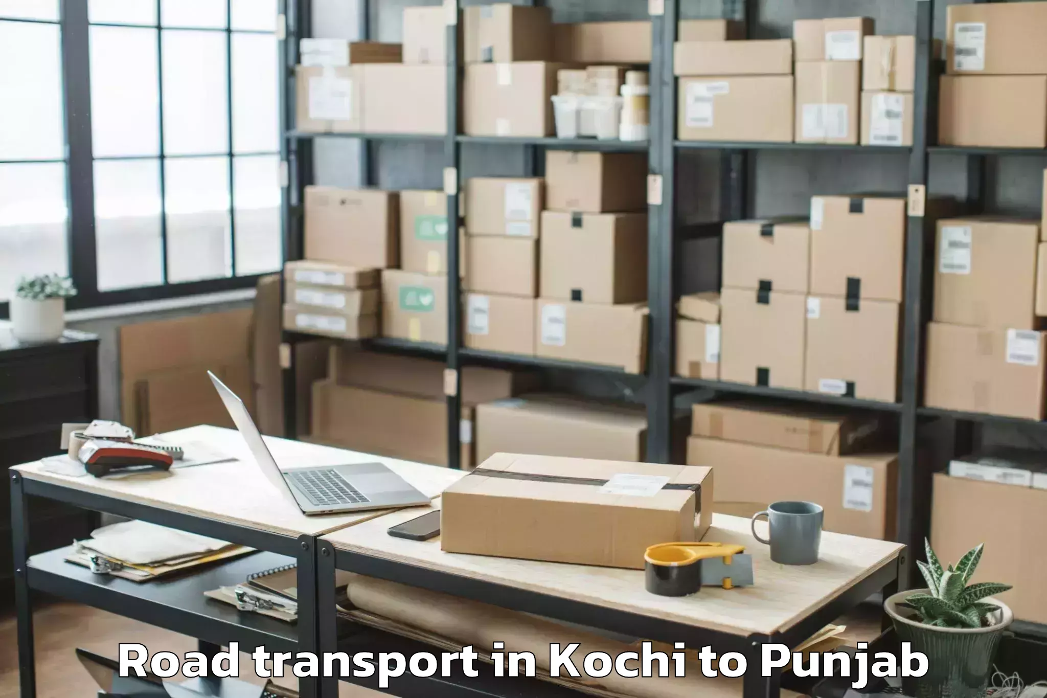 Affordable Kochi to Dav University Jalandhar Road Transport